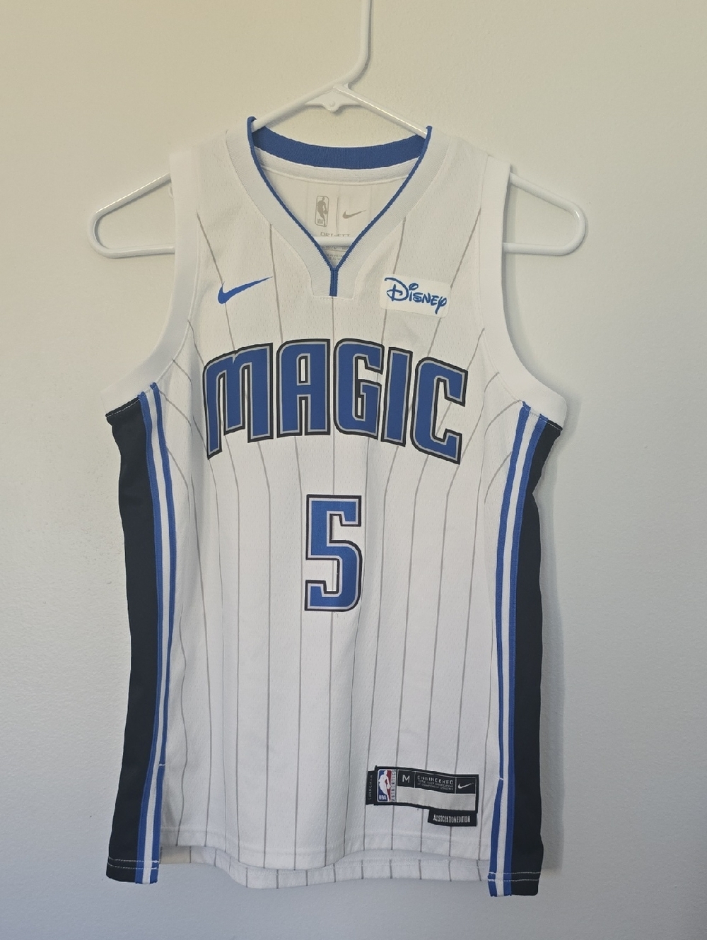 Orlando Magic Jersey Youth M White NBA Basketball Banchero Nike Swingman Disney